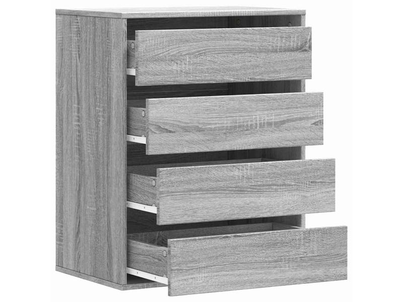  Commode chambre adulte, commode d'angle sonoma gris 60x41x76 cm bois d'ingénierie  - Conforama E