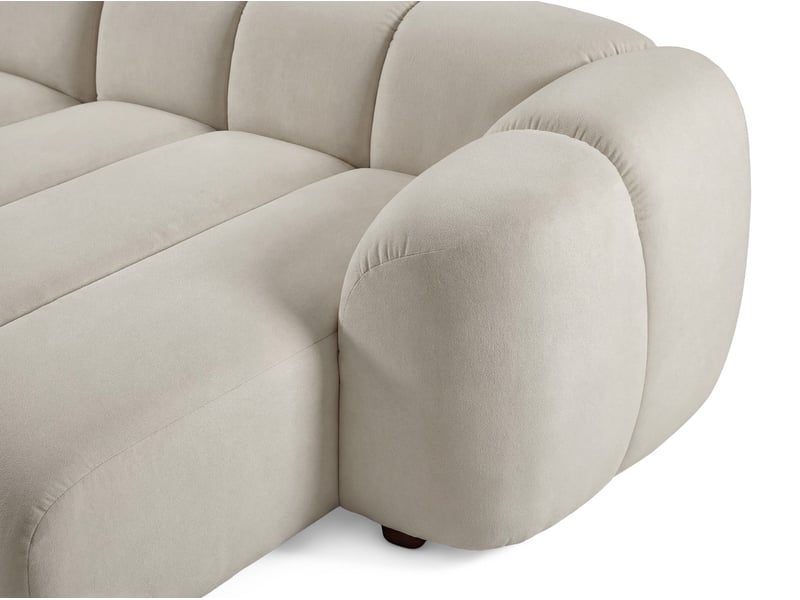  Selsey millma - canapé d'angle - 300 cm - velours gris Millma - Conforama E