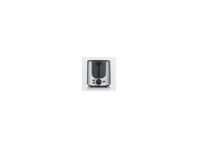  Grille-pain 2 fentes 1000 w inox noir brosse avec décongélation et réchauffage 8235635 - Conforama D