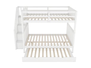 Lit superposé 140x200 cm <strong></strong> <strong></strong> coloris blanc