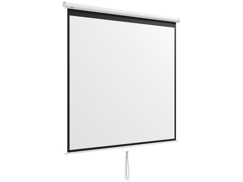  Écran de projection tv et home cinema de 99 pouces projecteur vidéo 1:1 4k hd, 178l x 178h cm  - Conforama B