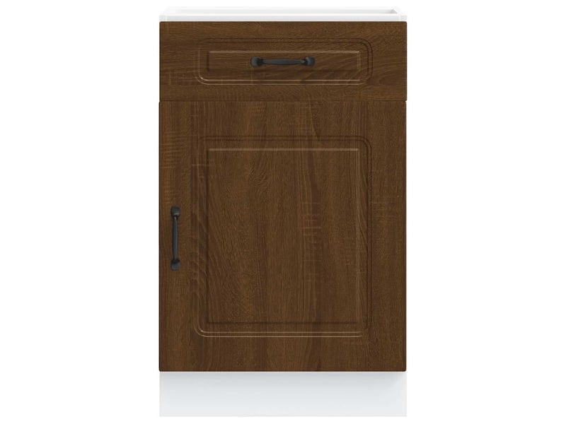  Meuble de rangement, armoire de cuisine kalmar chêne marron bois d'ingénierie shl3149  - Conforama D