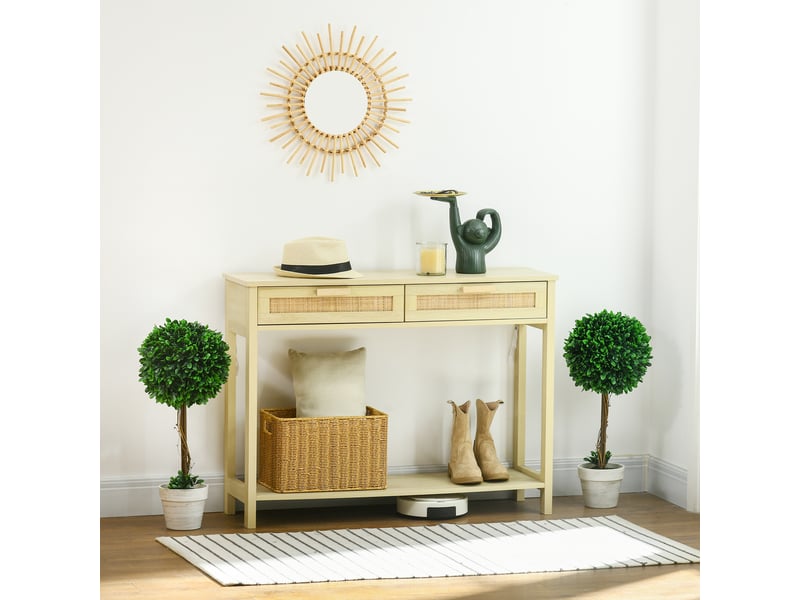  Lot de 2 buis artificiels pour intérieur et extérieur avec pot, ø28x60cm  - Conforama C