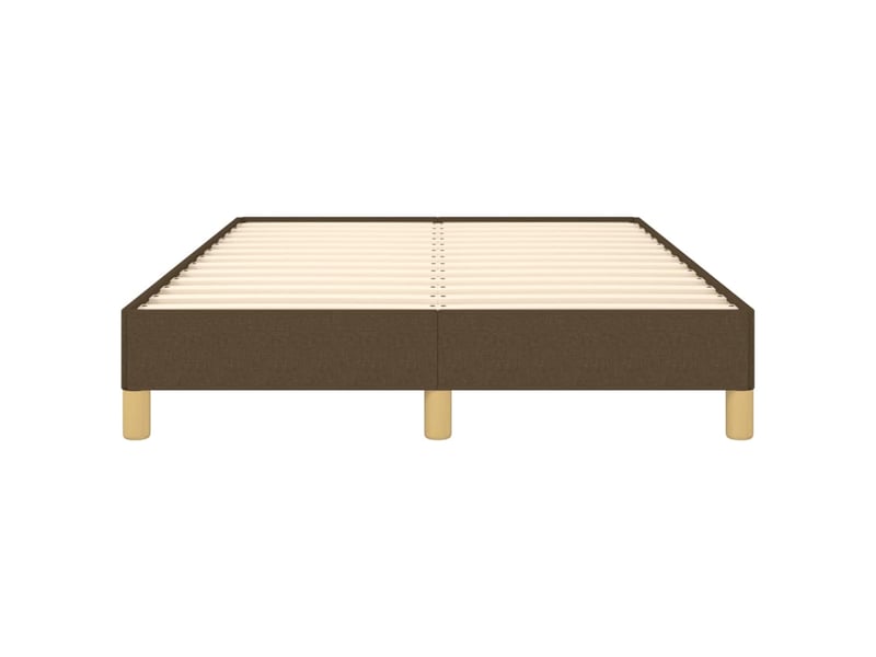  Lit double- lit adulte -  cadre de lit sans matelas marron foncé 120x190 cm tissu  - Conforama D
