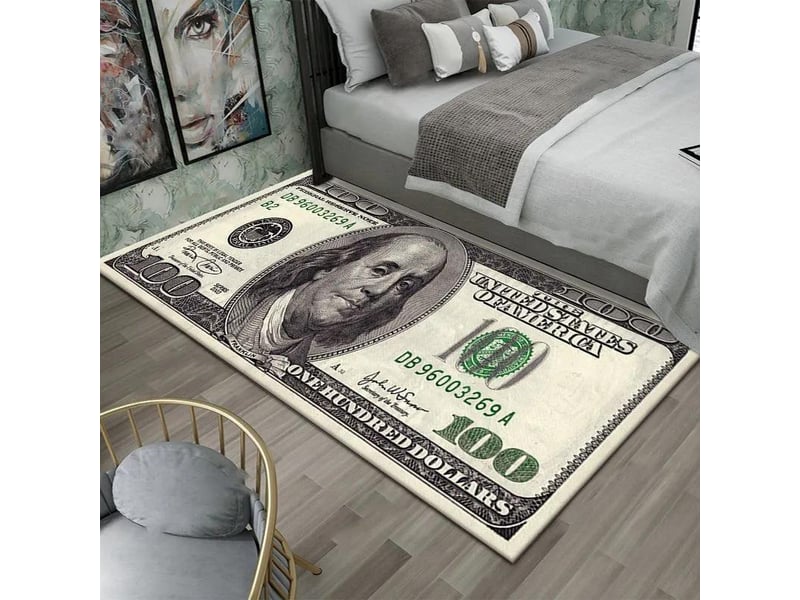  Tapis de chevet, 0,8 x 1,6 m, texture velours, motif abstrait, beige,tapis salon  - Conforama A