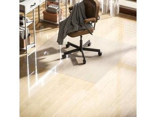Tapis de chaise de bureau rectangulaire, antidérapants en plastique transparent 120x120cm