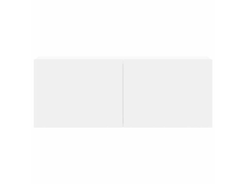  Ensemble de meubles tv - banc tv - meuble de rangement 3 pcs blanc bois d'ingénierie  - Conforama D