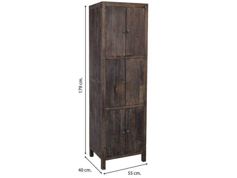  Armoire en bois marron 55x40x179 cm h  - Conforama C