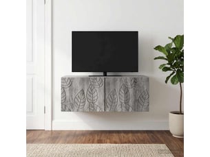 Meuble tv coloris gris 98 cm   