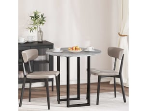 Dessus de table, plateau de table 80 x 1,5 cm rond bois d'ingénierie cf34984