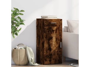 Buffet - bahut - meuble de rangement chêne fumé 40x42,5x93 cm bois d'ingénierie