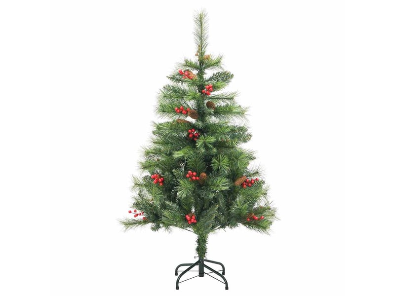  Sapin de noël - arbre de noël artificiel 150 led blanc chaud pvc et métal vert  - Conforama E