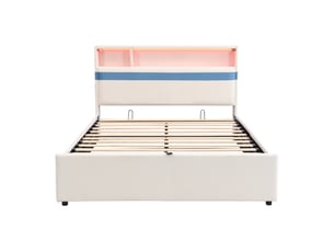 Lit coffre 140x200 cm MAISONORA coloris bicolore