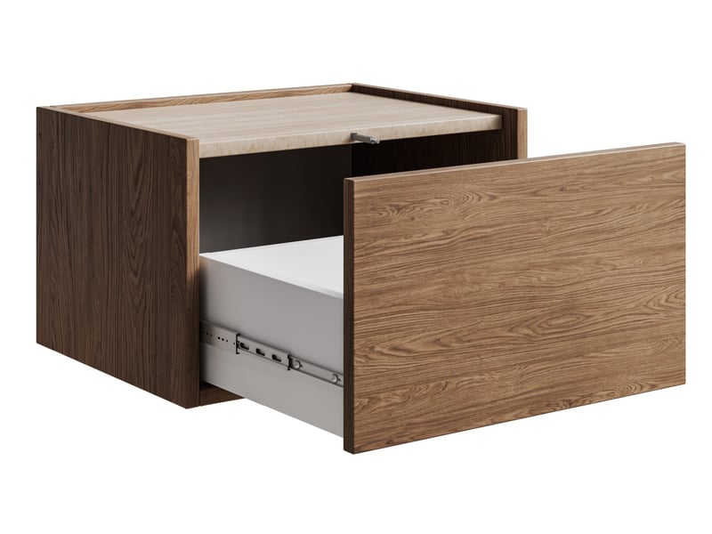  Selsey cabby - table de chevet - 50 cm - chêne casella brun Cabby - Conforama D