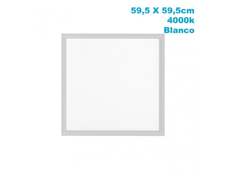  Panneau led encastrable abrila lino 48 w 4800 lm 4000 k blanc 1 x 59,5 x 59,5 cm découpe 59 x 59 cm 150594801 - Conforama C