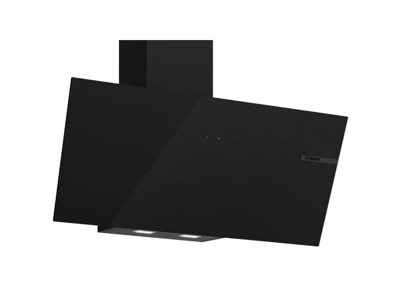 Bosch - bosch. Hotte décorative. 90 cm. Ser4. Noir. 3 niveaux. Evacuationrecyclage. Evac. Air mode normal max mode intensif : 560 m3h. 63 db. Touch select. Led 2x2.5w. Classe énergie b dwk95df61 - DWK95DF61 - Conforama A