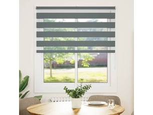 Store zèbre, store de fenêtre gris foncé largeur du tissu 120,9 cm polyester cf48559