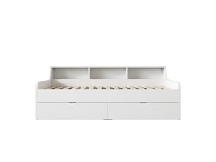 Lit banquette 90x200 cm MAISONORA coloris blanc
