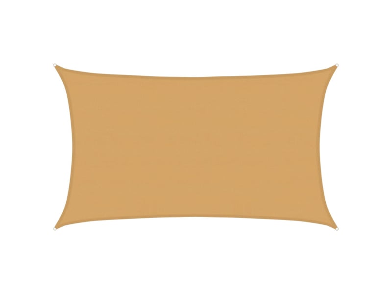  Voile d'ombrage - voile d'ombre - voile parasol 160 gm² rectangulaire sable 5x8 m pehd  - Conforama A