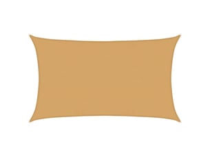 Voile d'ombrage - voile d'ombre - voile parasol 160 gm² rectangulaire sable 5x8 m pehd