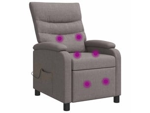 Fauteuil convertible VIDAXL Tissu marron