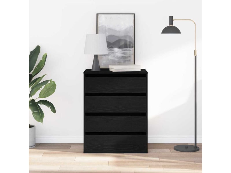 Armoire à tiroirs, commode 3-tiroir noir 60x41x76 cm - Conforama D