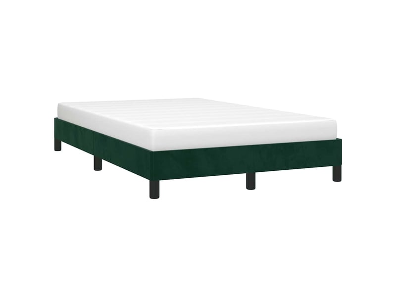  Lit double- lit adulte -  cadre de lit sans matelas vert foncé 120x190 cm velours  - Conforama C