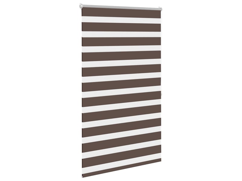 Store vénitien zebra, store de fenêtre 80,9 x 175 cm, largeur du tissu 76,7 cm, couleur café cf48212 - Conforama C