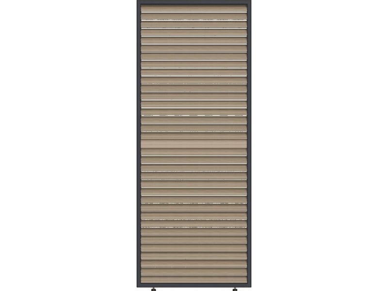  Brise-vue mobile 1 m lames horizontales cadre aluminium anthracite 15-738799 - Conforama A