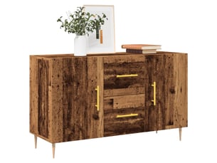 Buffet - bahut - meuble de rangement vieux bois 100x36x60 cm bois d'ingénierie