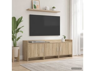 Meuble tv coloris marron 130 cm <strong></strong>  <strong></strong>