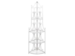 Étagère d'angle pour plantes, supports pour plantes en blanc cf41356