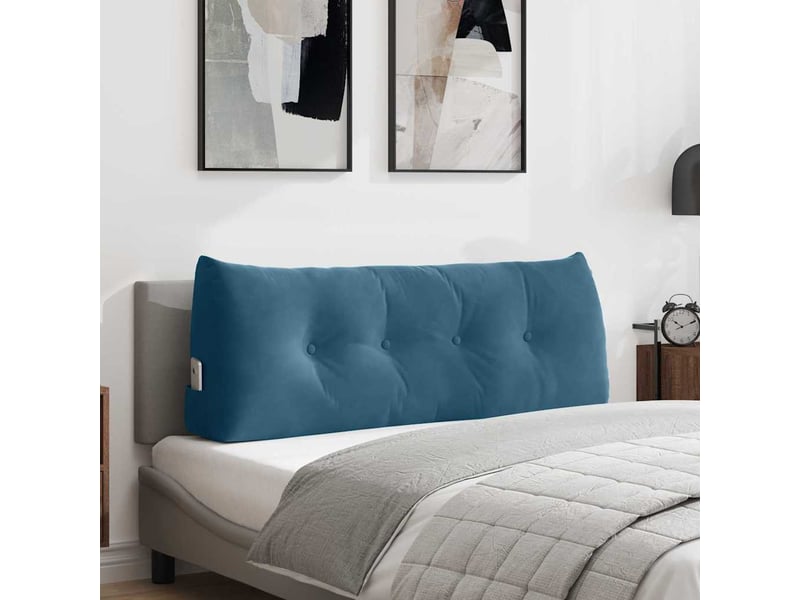  Coussin de dos, coussin de dossier bleu 120 x 24 x 50 cm velours cf54507  - Conforama B