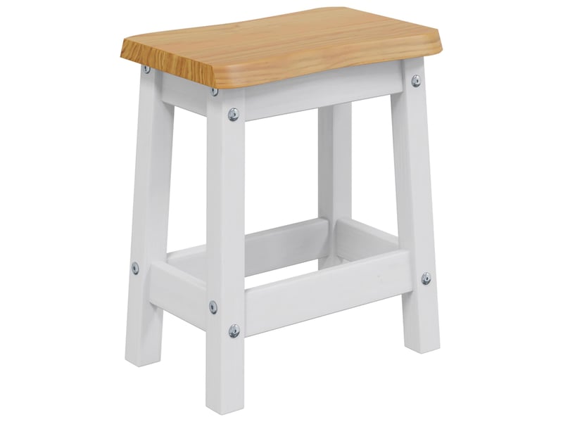 Tabouret de bar, chaise de bar ekai 2 pc blanc 40x29x45,5 cm  - Conforama C
