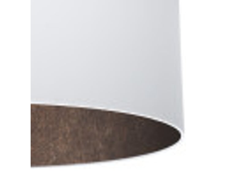  Fabrilamp tatiana grande lampe à poser nickelé blanc rouille, abat-jour textile finition bois, 1 x e27, 63 cm 189171117 - Conforama D