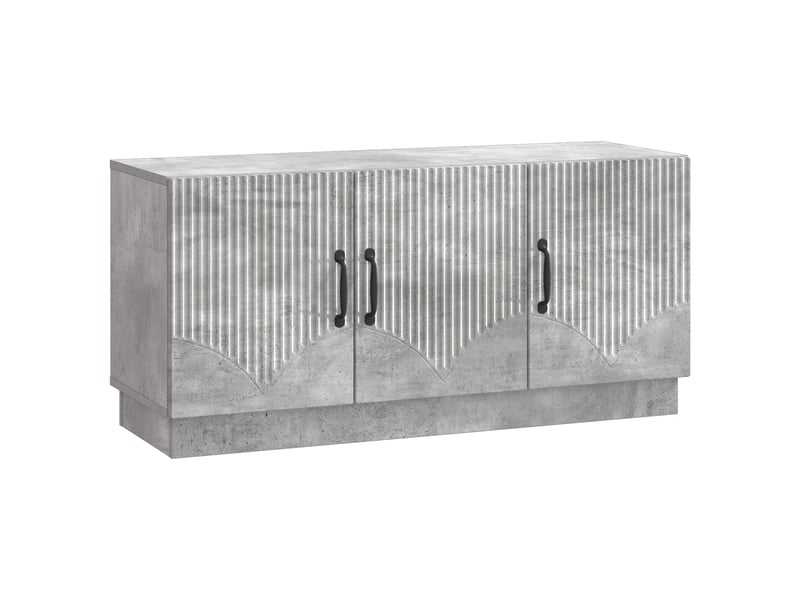  Meuble tv - banc tv - meuble de rangement gris béton 99 x 34,5 x 47 cm bois d'ingénierie  - Conforama A
