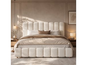 Lit coffre 180x200 cm GUTENT coloris blanc