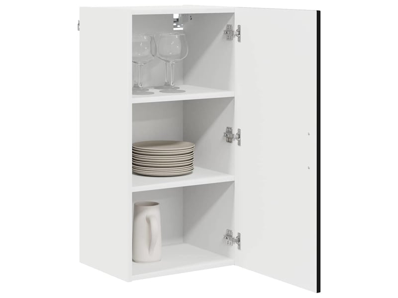 Meuble mural de cuisine | armoire de cuisine noir 40x31x80cm shl4197 - Conforama C