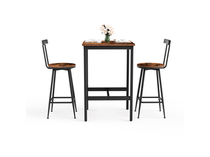 Ensemble table carré(e)  2 chaise(s) 2 tabouret(s) inclu(s) <strong>STILVORA</strong> <strong></strong> 
