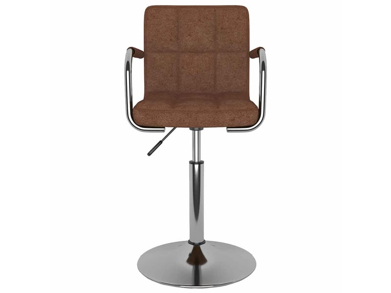  Tabouret de bar, chaise de bar marron tissu  - Conforama C