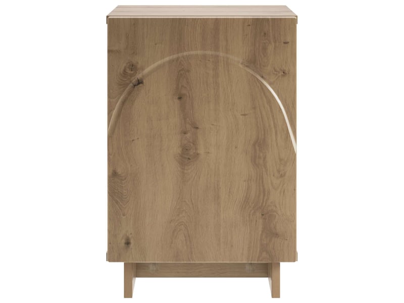  Table de chevet - cabinet de chevet - table de nuit chêne artisanal 33,5 x 34,5 x 50 cm  - Conforama C