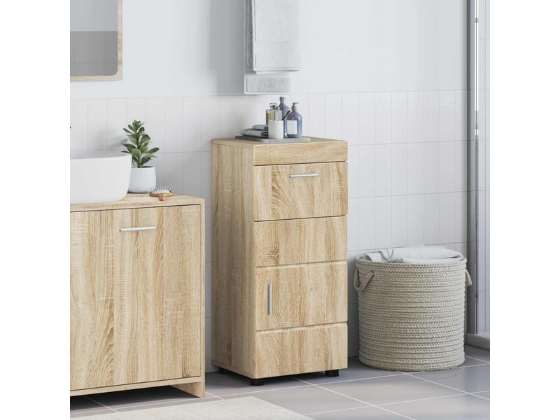  Ensemble d'armoire de salle de bain tulum chêne sonoma cf62982  - Conforama B