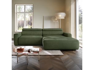 Selsey fando - canapé d'angle - 252 cm - velours vert sauge