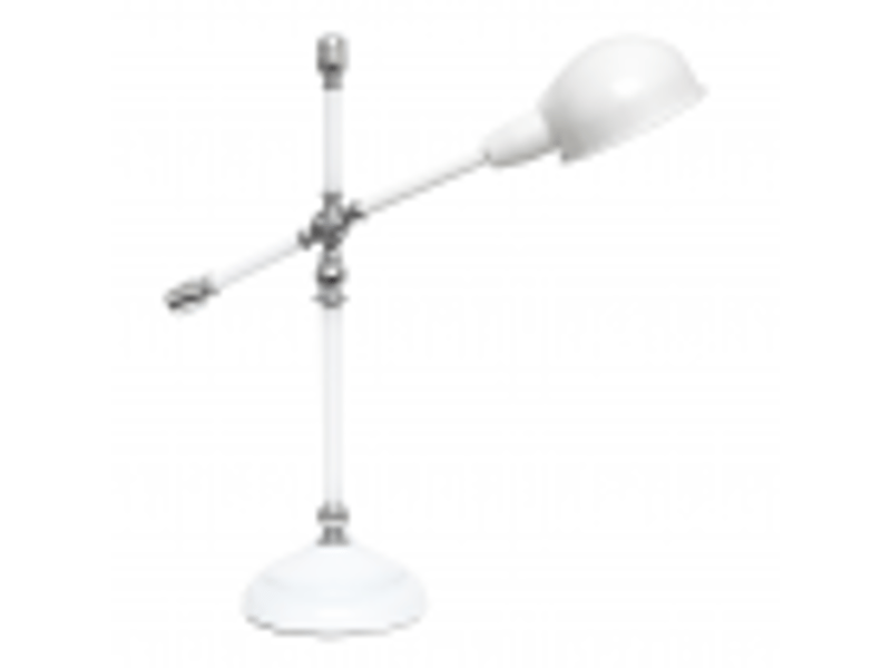  Lampe de bureau fabrilamp luján blancchromé 1 x e27 56x18x50 cm 122671001 - Conforama B
