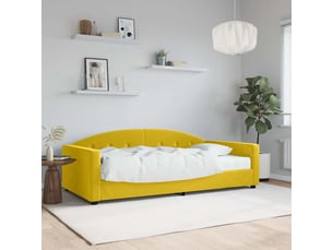 Lit simple 100x200 cm    coloris jaune