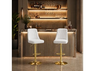 tabouret de bar assise réglable en hauteur <strong>HAUSS SPOLE</strong> - bicolore hauteur d'assise 85 cm vendu Par paire
