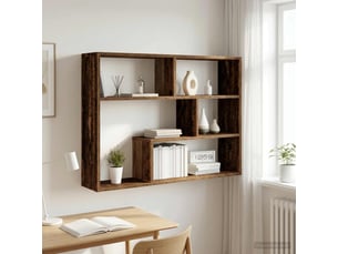 Étagère flottante, étagère suspendue montage mural bois ancien 95 x 20 x 69,5 cm cf42465