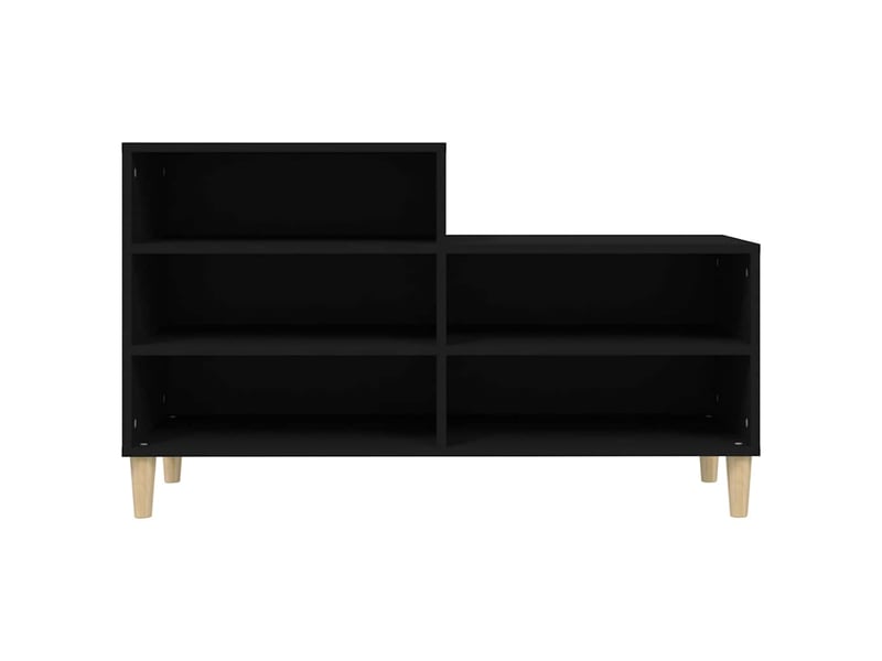  Meuble à chaussure, armoire à chaussures noir 102x36x60 cm bois d'ingénierie shl2658  - Conforama E
