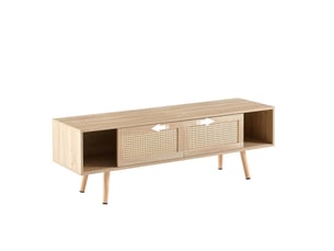 Meuble tv coloris naturel 140 cm   