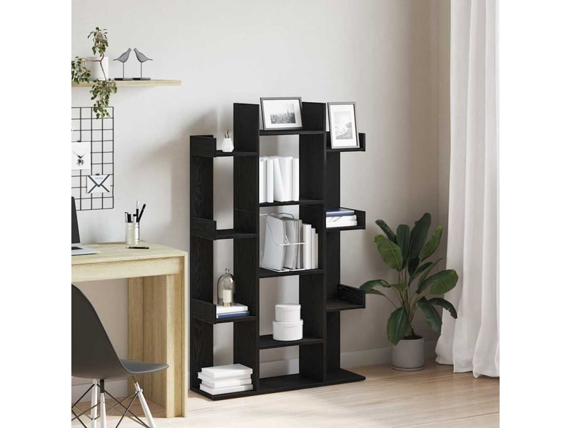  Bibliothèque, armoire à livres 13 niveaux 86 x 25,5 x 140 cm bois d'ingénierie  - Conforama B